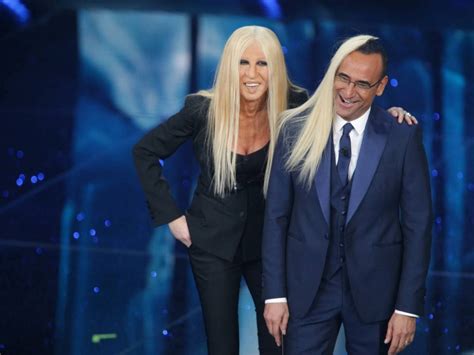 donatella versace imitazione sanremo